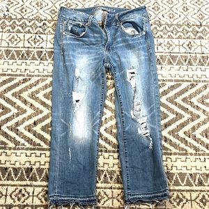 American Eagle cropped jeans